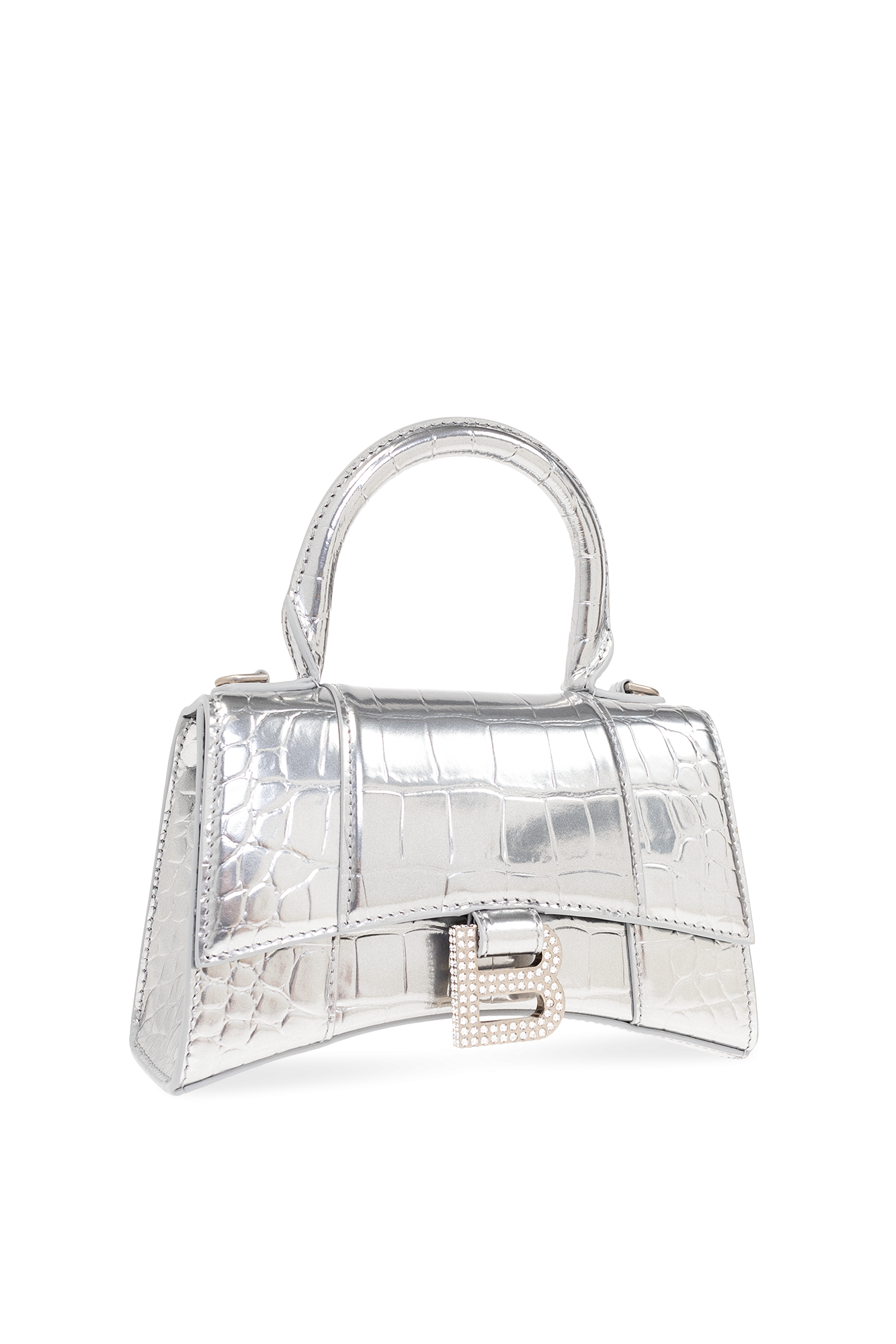 ハンドバッグ BALENCIAGA HOURGLASS FURRY XS HANDBAG SHOULDER BAG Furry hourglass small handbag with strap